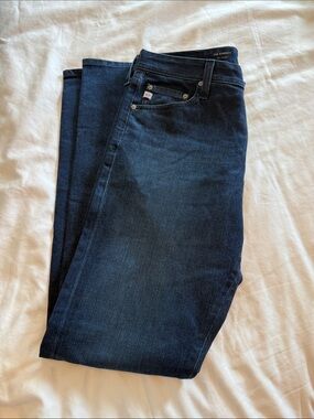 Ag Adriano Goldschmied Slim Straight Jeans in Dark Indigo